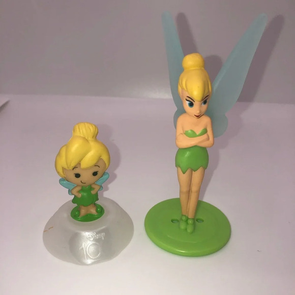 Tinkerbell Figure Set of 2 Mcdonald's Disney 100 - Picture 4 of 5
